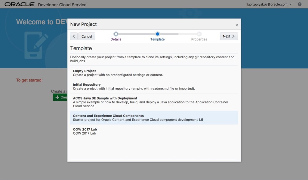 Developing Sites Components with Oracle Developer Cloud – Igor's ...