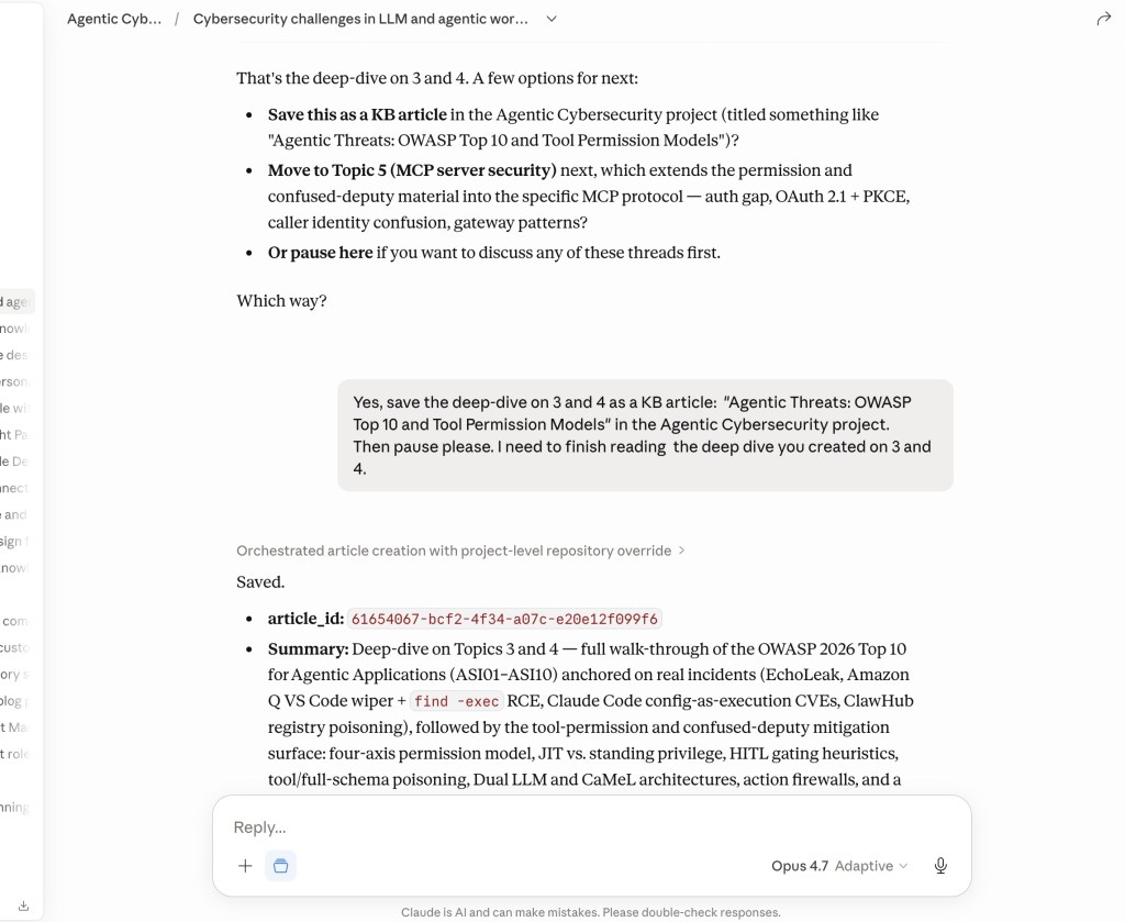 Create article from Claude AI